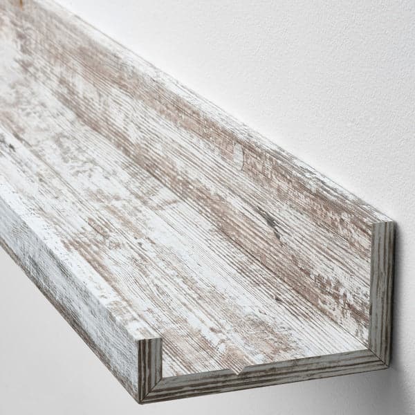 MOSSLANDA - Picture ledge, white stained pine effect, 55 cm - best price from Maltashopper.com 10497815