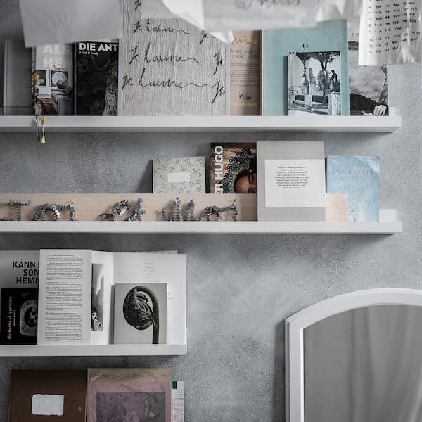 Ikea MOSSLANDA - Picture ledge, white, 55 cm
