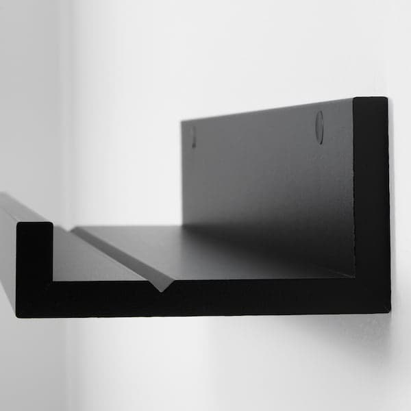 MOSSLANDA - Picture ledge, black, 55 cm - best price from Maltashopper.com 20291767