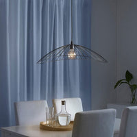 MOTSJÖ - Lampshade for pendant lamp, black, 60x40 cm - best price from Maltashopper.com 90530849