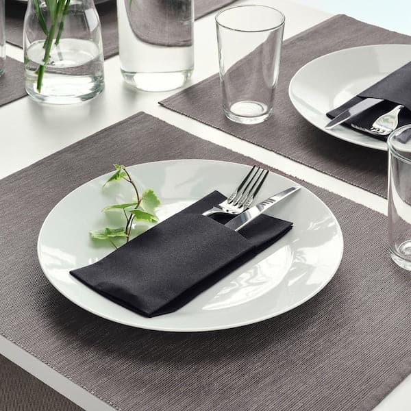 MOTTAGA - Paper napkin, black, 38x38 cm - best price from Maltashopper.com 80342900
