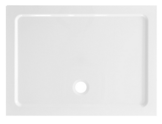 RECTANGULAR SHOWER TRAY IN REINFORCED STRUCTURAL TECHNOPOLYMER CM80X120 H3
