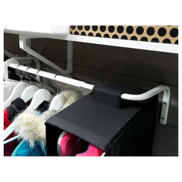 MULIG - Clothes bar, white, 60-90 cm - best price from Maltashopper.com 30179435