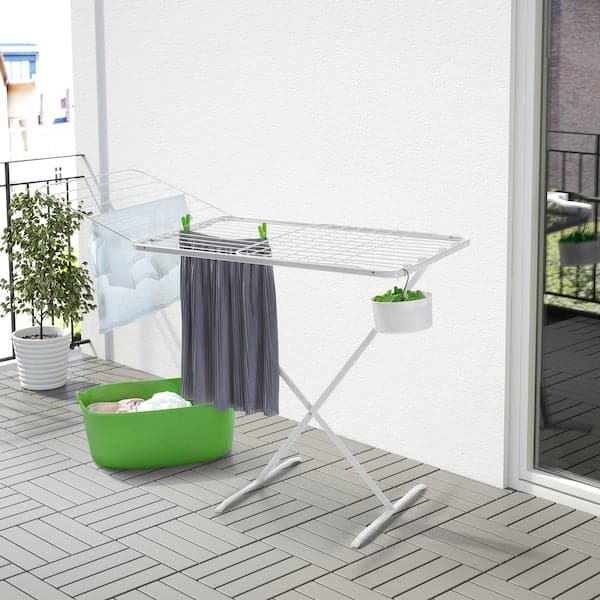 MULIG - Drying rack, in/outdoor, white - best price from Maltashopper.com 50228755