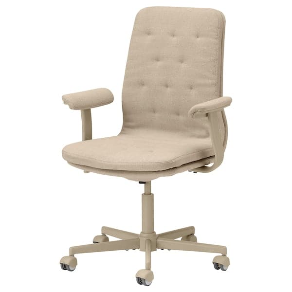 MULLFJÄLLET Conference chair with castors, Naggen beige - best price from Maltashopper.com 19399797