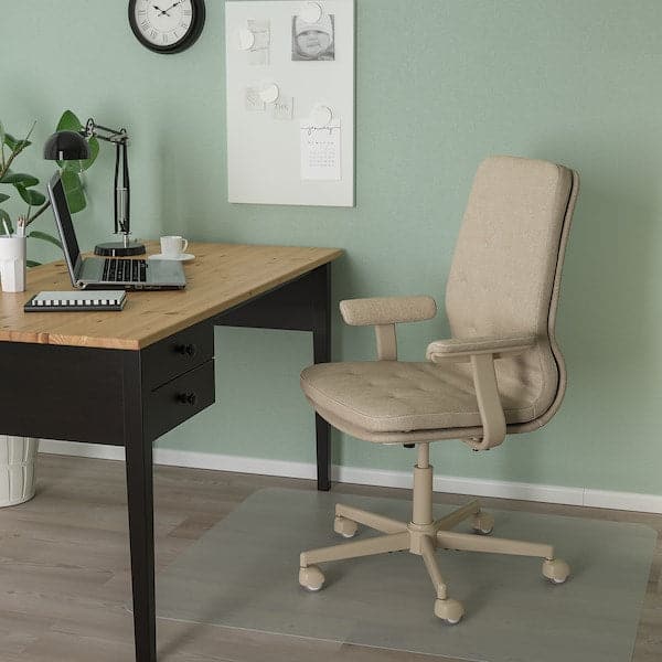 MULLFJÄLLET Conference chair with castors, Naggen beige - best price from Maltashopper.com 19399797