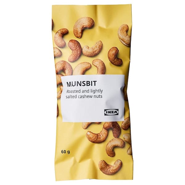 MUNSBIT - Roasted cashews, lightly salted, 60 g - best price from Maltashopper.com 30484015