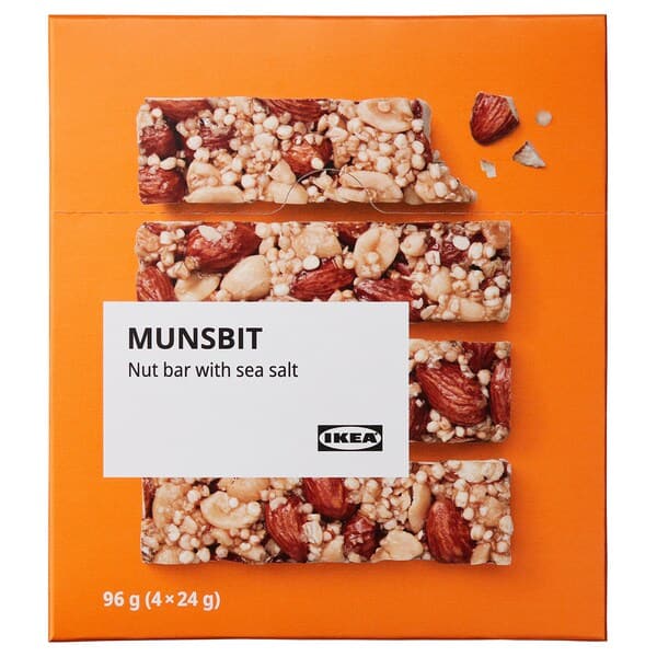 MUNSBIT - Nut bar, with sea salt, 96 g - best price from Maltashopper.com 60466543