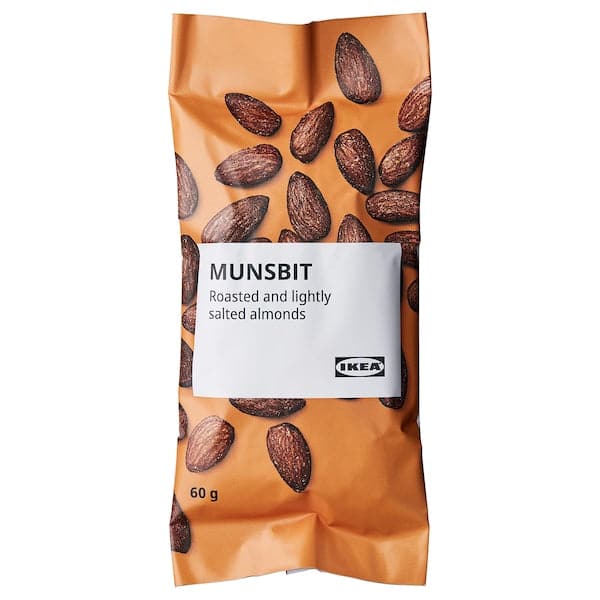 MUNSBIT - Roasted almonds, lightly salted, 60 g - best price from Maltashopper.com 10484016