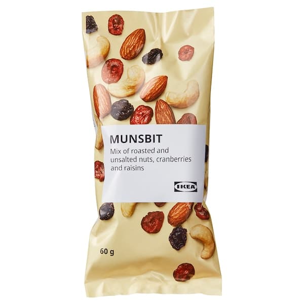 MUNSBIT - Mix of roasted nuts, cranberries and raisins unsalted , 60 g - best price from Maltashopper.com 20500252