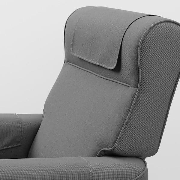 MUREN Reclining Chair - Light Grey Remmarn , - best price from Maltashopper.com 00438553