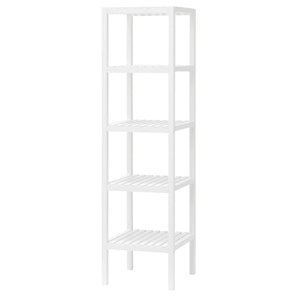 MUSKAN - Shelving unit, white, 37x140 cm - best price from Maltashopper.com 50424327