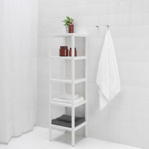 MUSKAN - Shelving unit, white, 37x140 cm - best price from Maltashopper.com 50424327