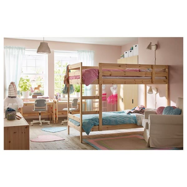 MYDAL - Bunk bed frame, pine, 90x200 cm - best price from Maltashopper.com 00102452