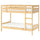 MYDAL bunk bed frame, pine, 90x200 cm