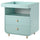 MYLLRA changing table with drawers, light turquoise, 85x97x79 cm
