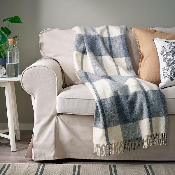 Ikea MYRULL - Throw, light grey, 130x170 cm