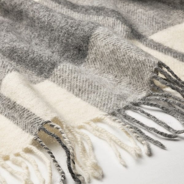 Ikea MYRULL - Throw, light grey, 130x170 cm