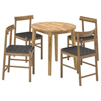 NACKANÄS / NACKANÄS - Table and 4 chairs, acacia/acacia, 80 cm - best price from Maltashopper.com 29484219
