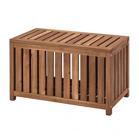 NÄMMARÖ - Storage box, light brown stained indoor /outdoor, 80x40x45 cm - best price from Maltashopper.com 40532742