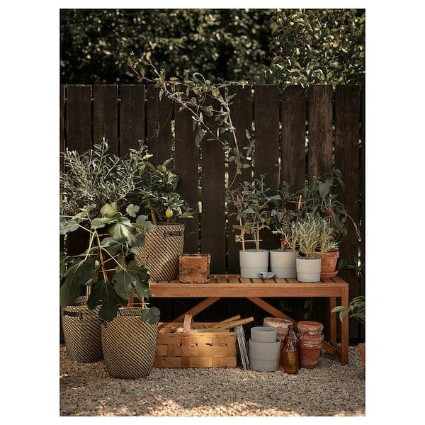 NÄMMARÖ - Bench, outdoor, light brown stained, 120 cm - best price from Maltashopper.com 60510310