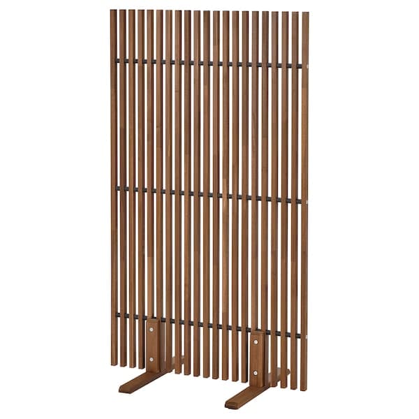 NÄMMARÖ - Privacy screen, light brown stained indoor /outdoor, 140x80x50 cm