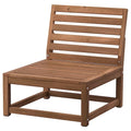 NÄMMARÖ easy chair, outdoor, light brown stained, 63 cm
