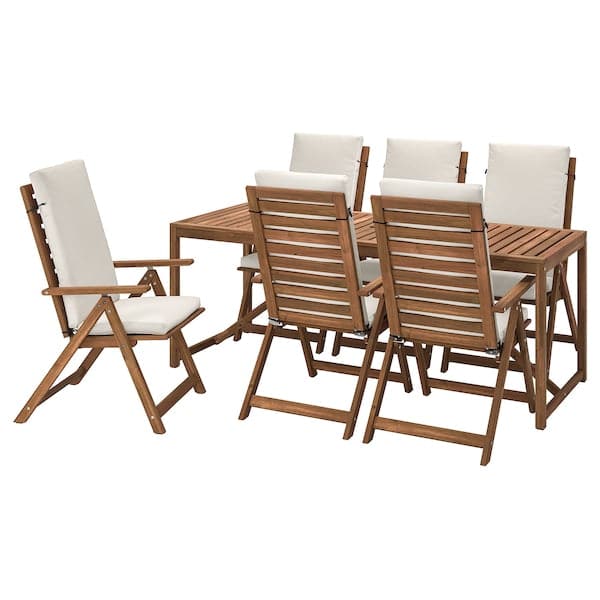 NÄMMARÖ - Table+6 relaxing chairs, garden , - best price from Maltashopper.com 39533870