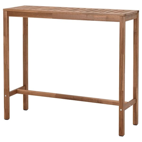NÄMMARÖ - Bar table, outdoor, light brown stained, 120x40 cm - best price from Maltashopper.com 10510303