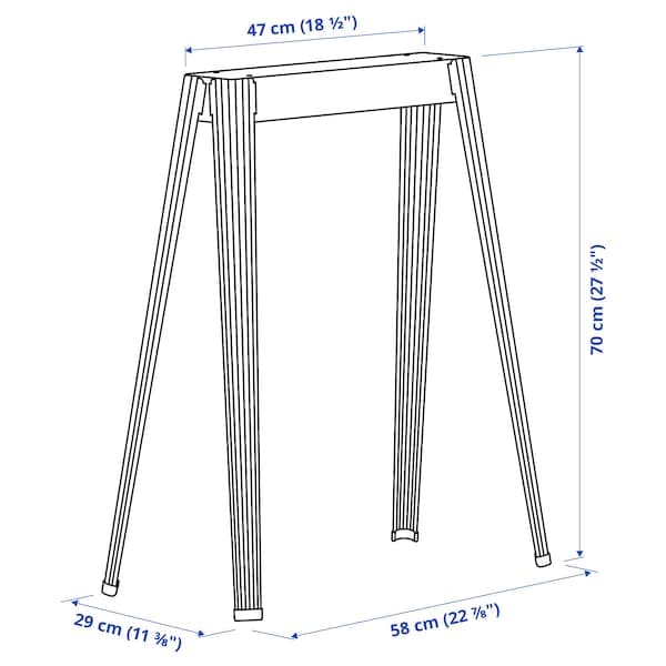 NÄRSPEL - Trestle, dark grey metal - best price from Maltashopper.com 10471245