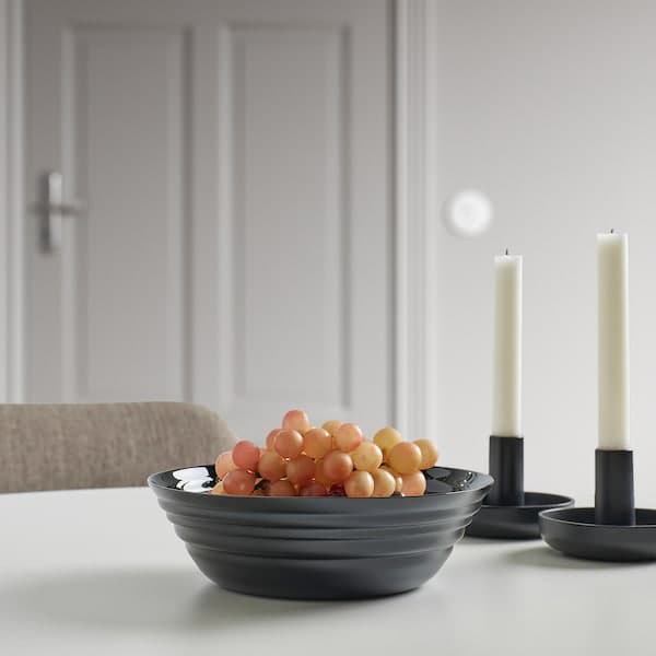 Ikea NÄTBARB - Serving bowl, black, 22 cm