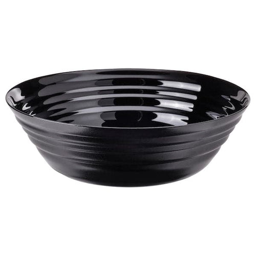 NÄTBARB - Serving bowl, black, 22 cm