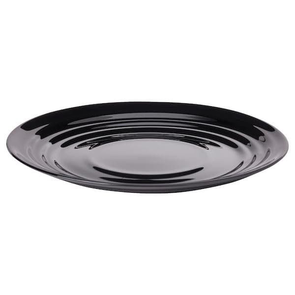 NÄTBARB - Side plate, black, 19 cm