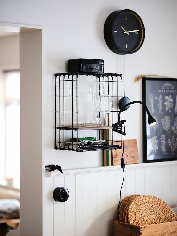 Ikea NÄVLINGE LED filler with clamp - black ,