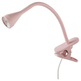 NÄVLINGE LED clamp spotlight, light pink, 34 cm