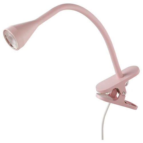 NÄVLINGE LED filler with clamp - pale pink ,