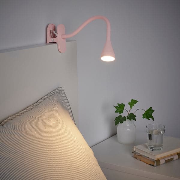 NÄVLINGE LED filler with clamp - pale pink , - best price from Maltashopper.com 90511087