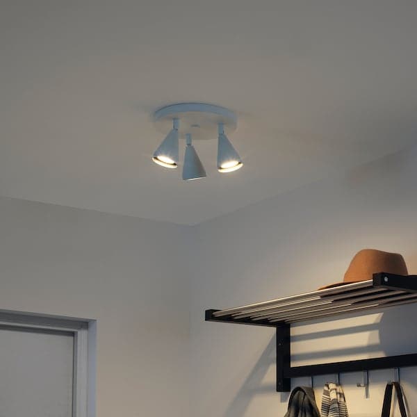NÄVLINGE - Ceiling spotlight with 3 spots, white - best price from Maltashopper.com 00404893