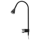 NÄVLINGE LED wall/clamp spotlight, black, 63 cm