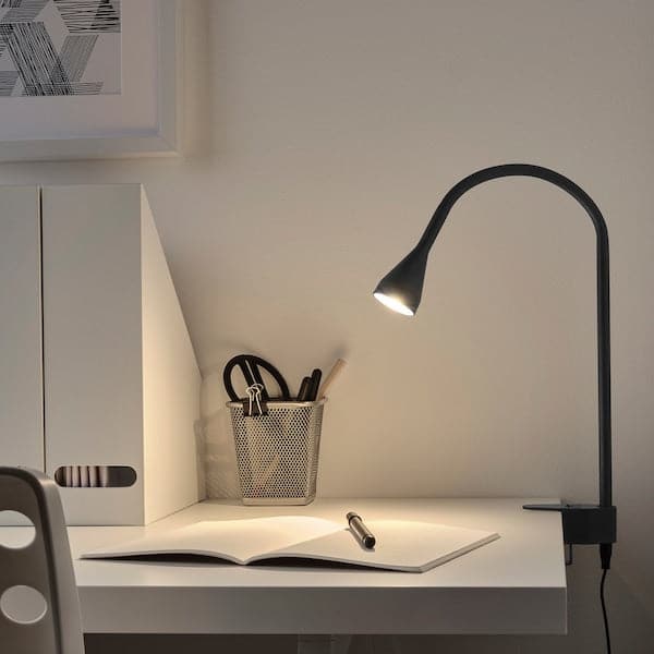 NÄVLINGE Wall/Clamp LED Filler - Black , - best price from Maltashopper.com 10408273