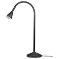 NÄVLINGE LED work lamp, black, 66 cm