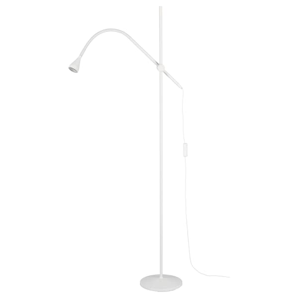 NÄVLINGE Floor lamp/LED reading - white