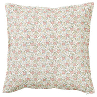 NATTFLYN - Cushion cover, floral pattern/dark pink, 50x50 cm - best price from Maltashopper.com 60573604