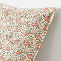 NATTFLYN - Cushion cover, floral pattern/dark pink, 50x50 cm - best price from Maltashopper.com 60573604