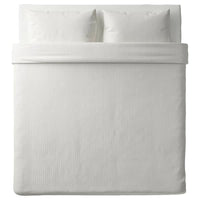NATTJASMIN - Duvet cover and 2 pillowcases, white, 240x220/50x80 cm - best price from Maltashopper.com 30337166
