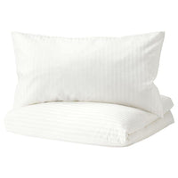 NATTJASMIN - Duvet cover and pillowcase, white, 150x200/50x80 cm - best price from Maltashopper.com 40337180