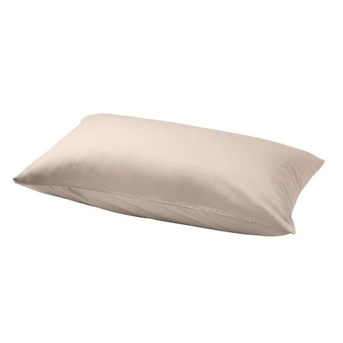 NATTJASMIN - Pillowcase, light beige, 50x80 cm