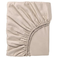 NATTJASMIN - Fitted sheet, light beige , 90x200 cm - best price from Maltashopper.com 10442743