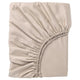 NATTJASMIN fitted sheet, light beige, 90x200 cm