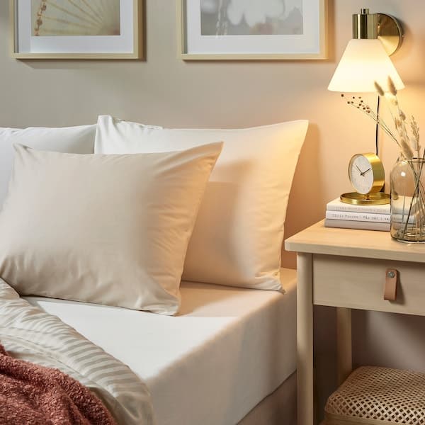 Ikea NATTJASMIN - Fitted sheet, white , 90x200 cm